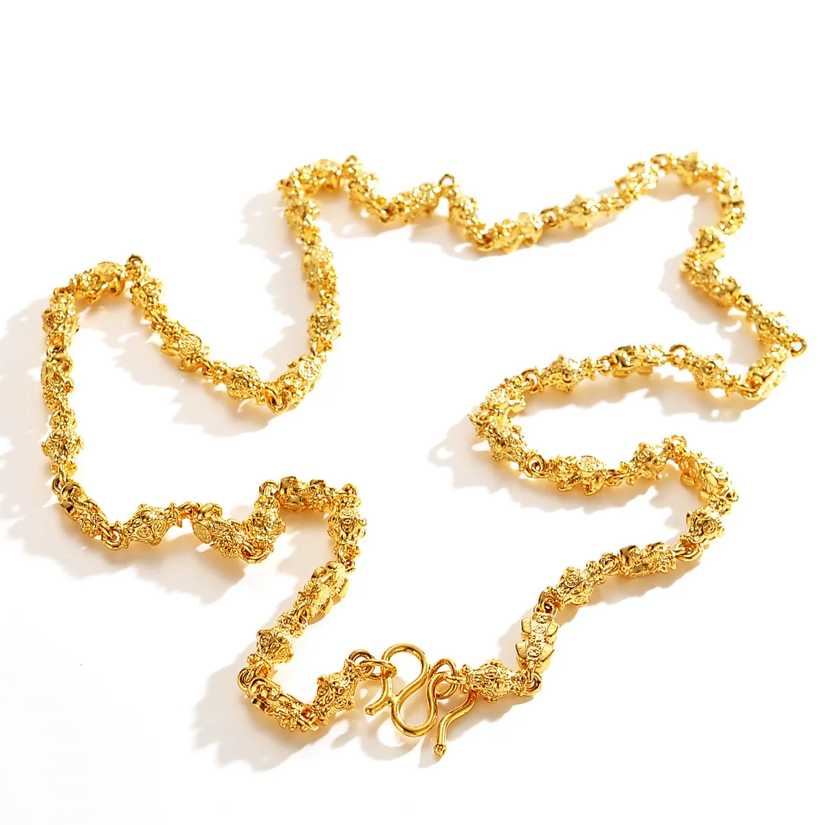 Elegant 24K Gold Men's Necklace - Premium Quality, Perfect for Adding a Touch of Luxury to Any Outfit