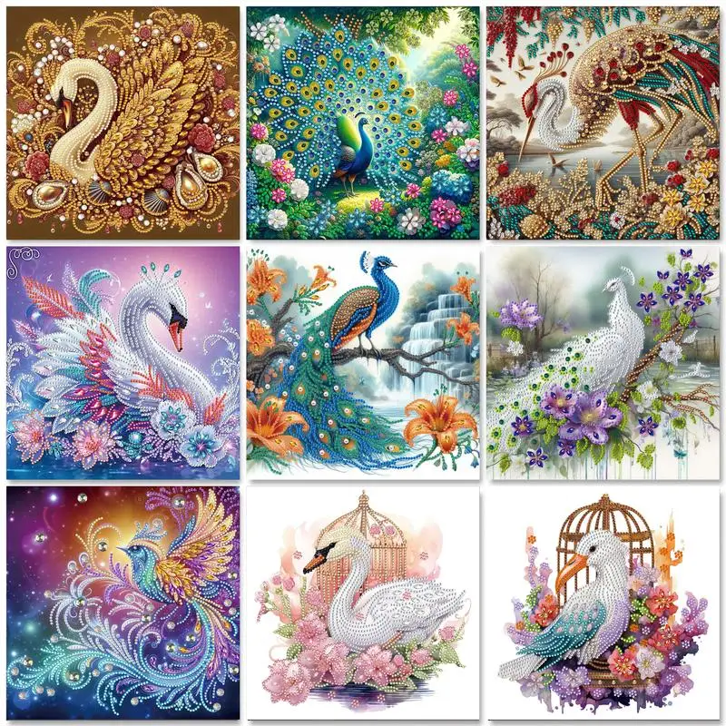 

Peacock Special Shape Diamond Art PaintingKit for Adult Beginner,Crystal Diamond Special Shape Kit for Home Wall Decoration Gift