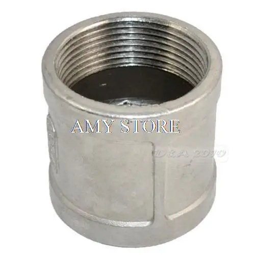 

1-1/2"Female x 1-1/2"Female Couple Stainless Steel 304 Threaded Pipe Fitting BSPT