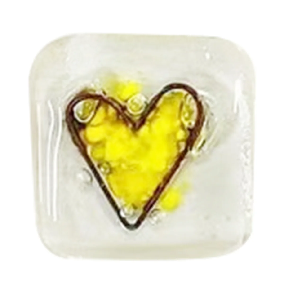 

Pocket Token Glass Heart Card Keepsake Gift -Heart Keepsake Pocket Cards-Fused Glass Heart Pocket Token