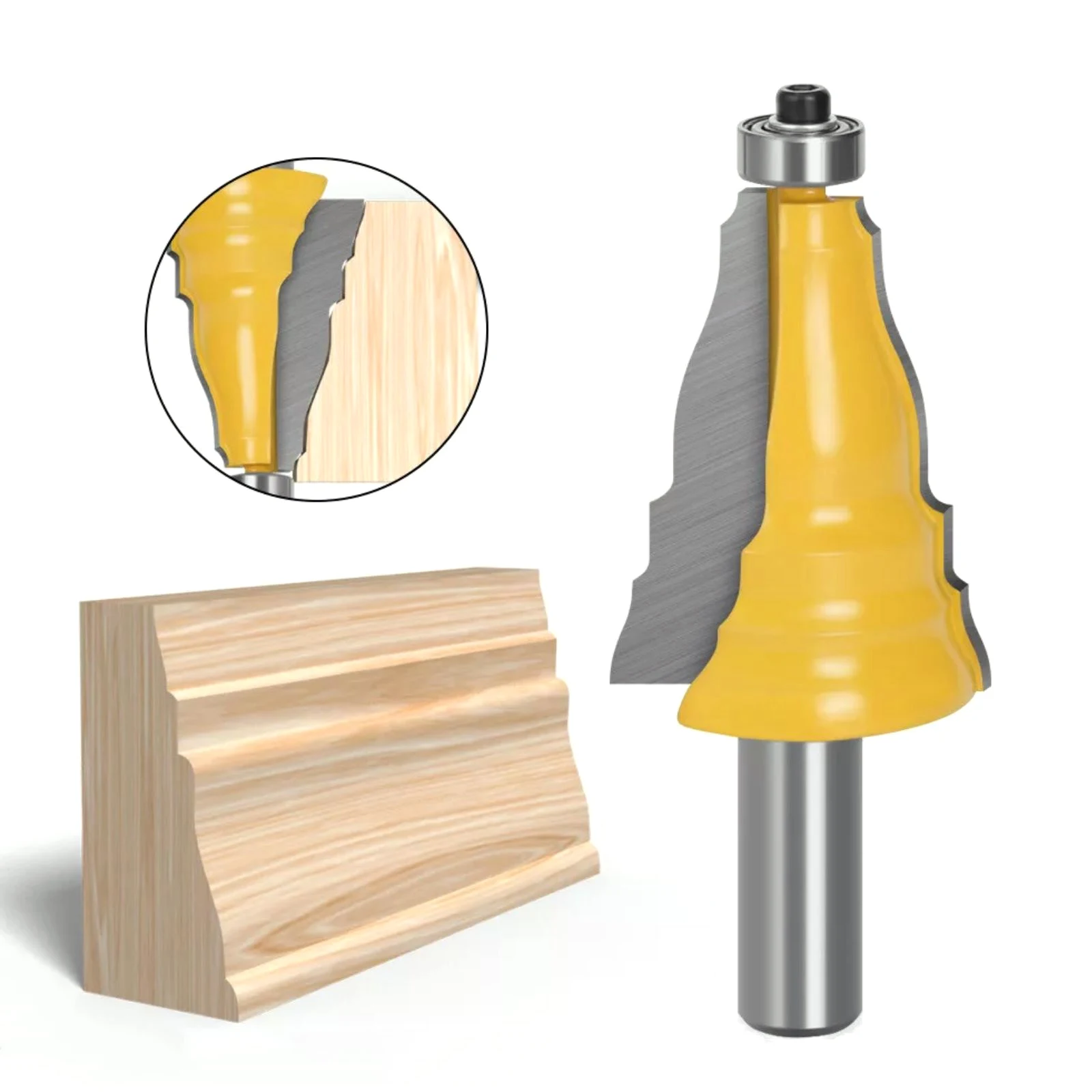 Carbide Tipped Double Flute Router Bit 1/2