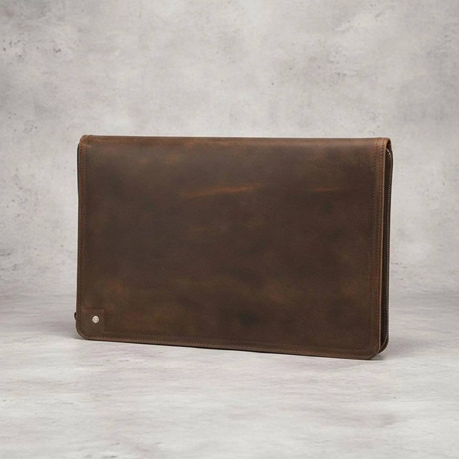 a4-leather-padfolio-binder-cover-with-card-pockets-and-4-ring-loose-leaf-system-for-professional-use