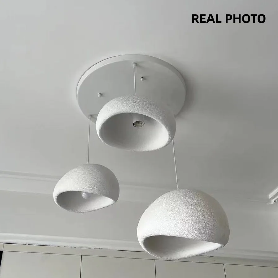 Nordic Wabi Sabi lampa wisiorek led światła jadalnia minimalizm lampa wisząca do baru połysk lampy wiszące żyrandole oprawy