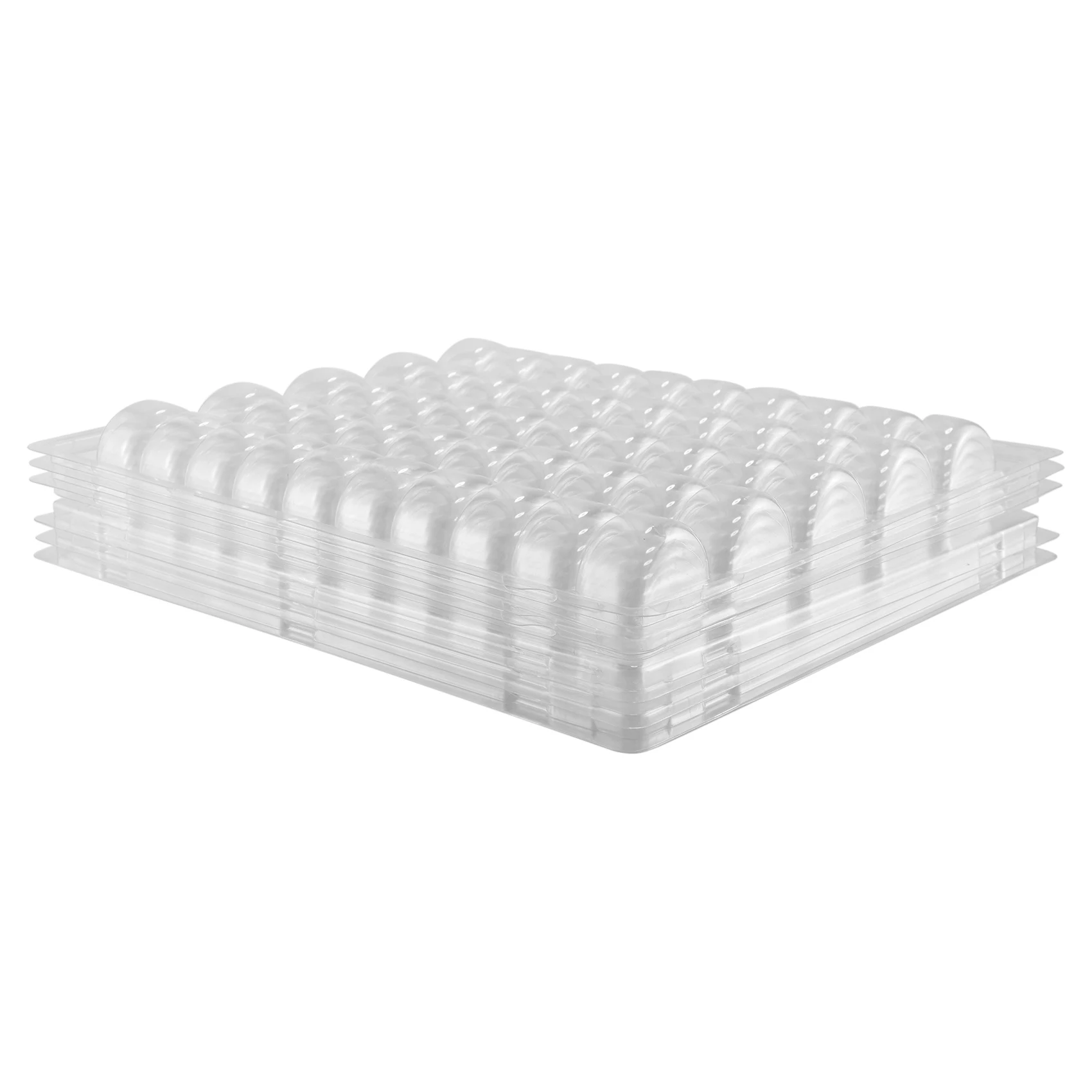 Clear PET Closeable French Macaron Storage Trays - Holds 50 Macarons Per Set - Pack of 4Sets