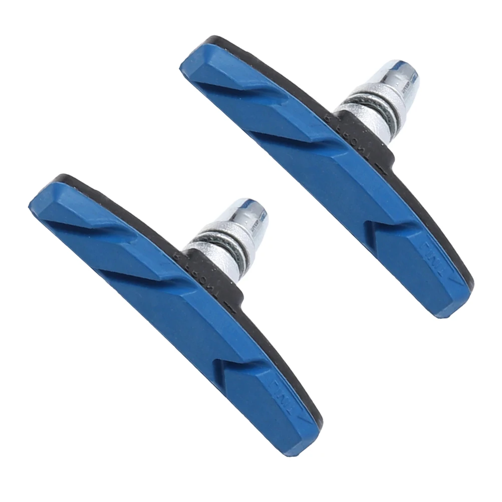 

1 Pair Mountain Bike Pads Braking Blocks Durable Rubber Steel Non-Slip Waterproof Weatherproof For System