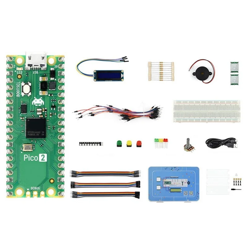 

For Raspberry Pi Pico 2 Basic Kit Development Board RP2350 Microcontroller ARM Cortex-M33 Hazard3 RISC-V Motherboard
