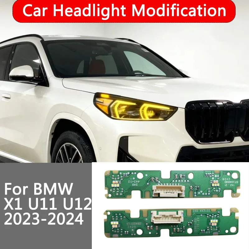 

Платы ДХО Angel Eye для BMW U11 X1 U12 X2 2023 2024 гг. Светодиодные фары CSL Желтые дневные ходовые огни 63115A64446 63115A64445