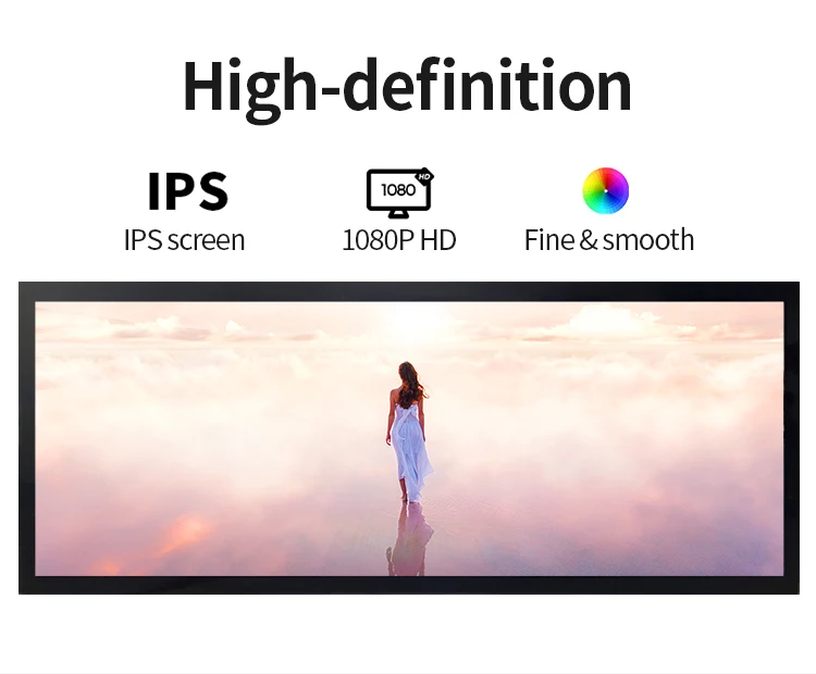 23.1 Inch Stretched Bar Lcd Displaywide Lcd  Stretched Bar Display Screen Stretched Bar Lcd Display