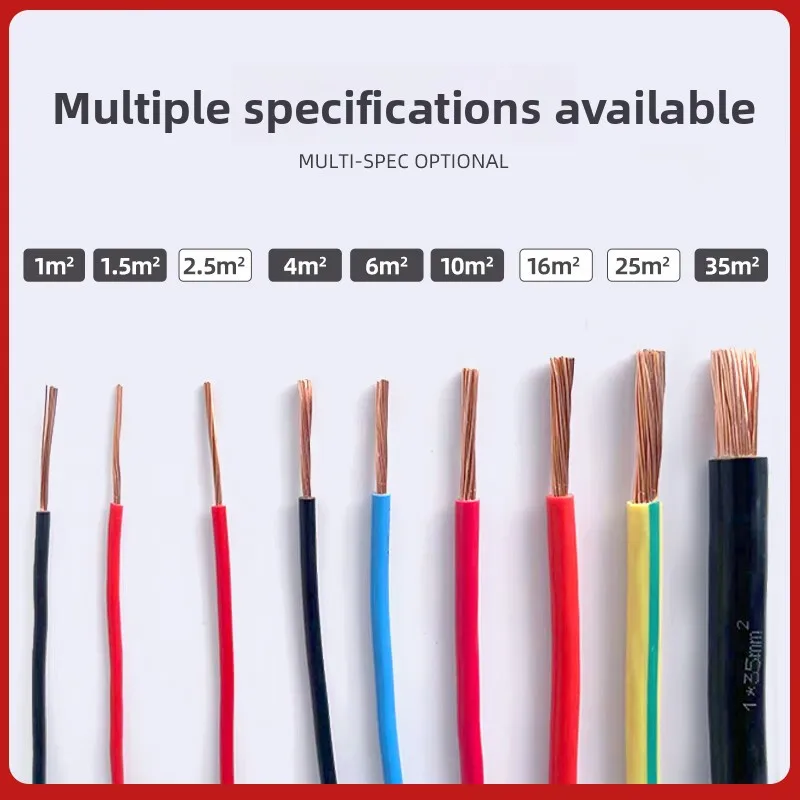 BVR copper core PVC insulated flexible wire  electrical wire copper wire cable electrico 328.08ft