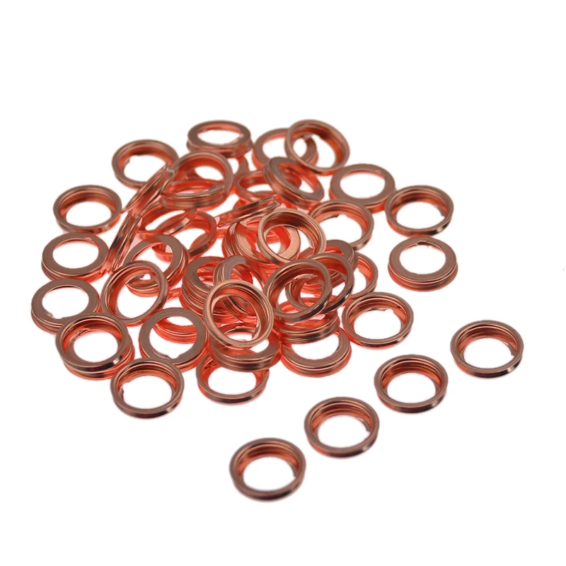 

50Pcs Engine Oil Drain Plug Seal Washer Gasket Rings for