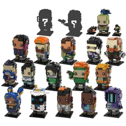 Game VALORANT Brickheadz Figure Building Block Model Kit MOC Jett Viper Neon Phoenix Bricks Toy Kid Birthdays Gift