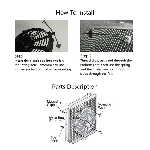 Imagen 2 del producto Kit de soporte Universal para ventilador de radiador de motocicleta, correa de montaje fija para KTM HUSQVARNA HONDA YAMAHA KAWASAKI ATU UTV
