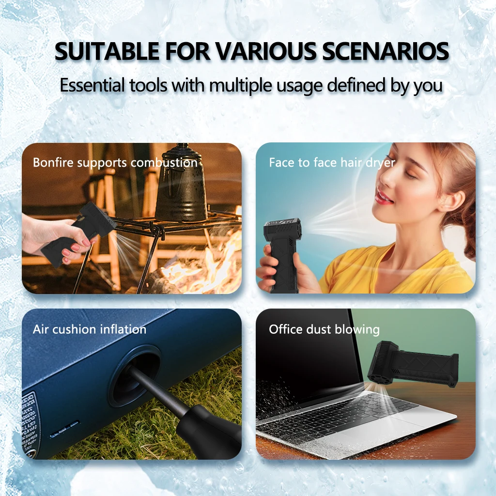 JANGKLIFE-espolador de aire comprimido portátil, soplador y aspiradora inalámbricos multifunción para limpieza de teclado y ordenador, 4000mAh