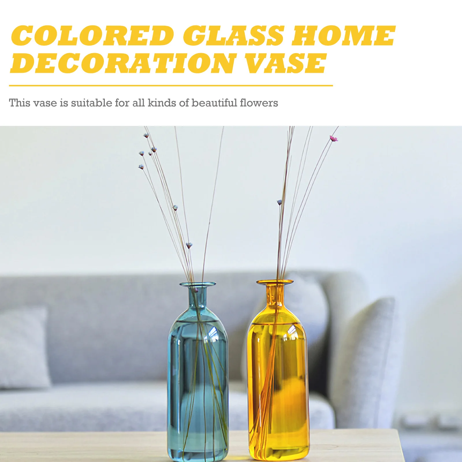 

Fine Workmanship Vase Colored Vases Colorful Decorative Flower Hydroponic Plant