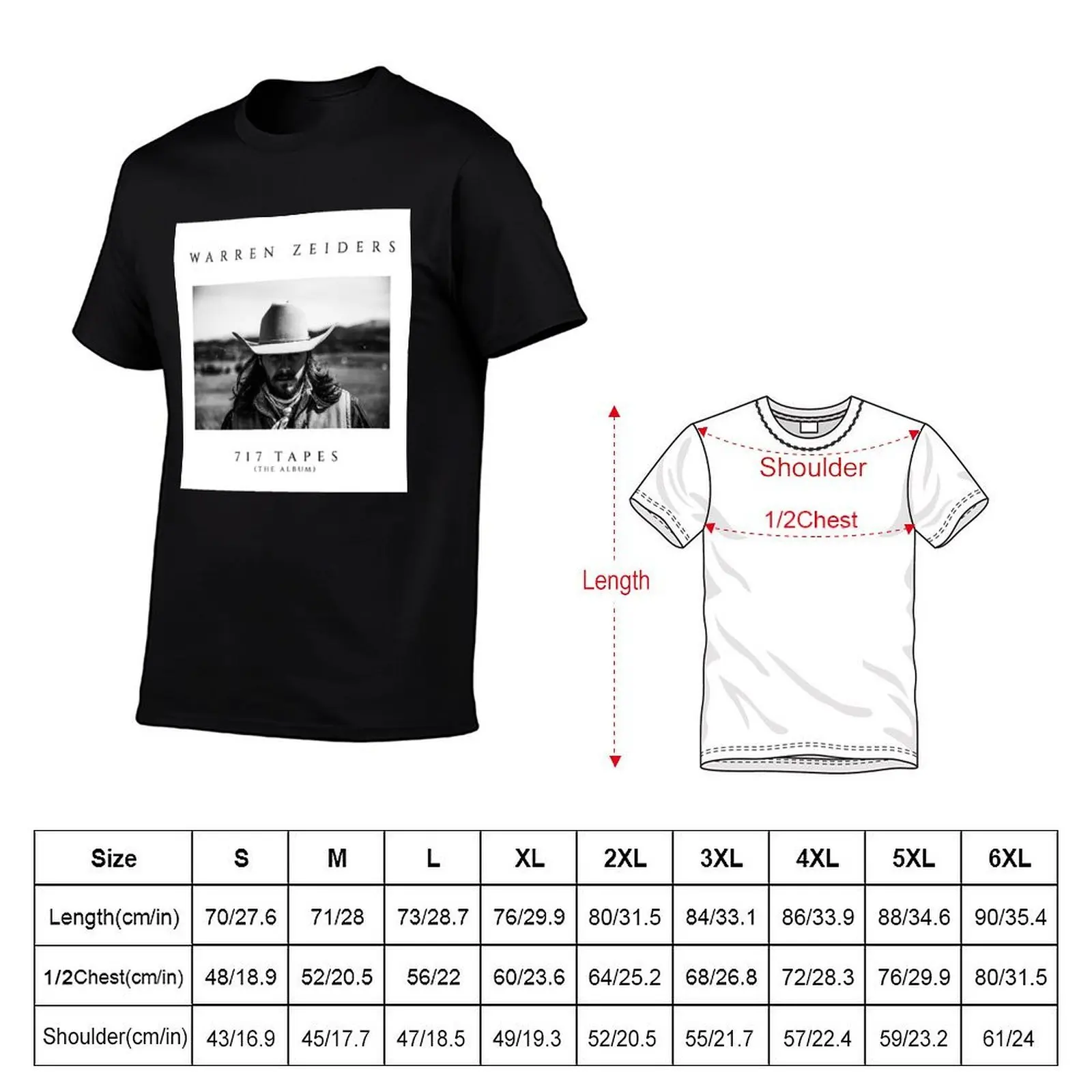 717 Tapes Warren Zeiders T-Shirt Big and Tall Gym T-Shirt