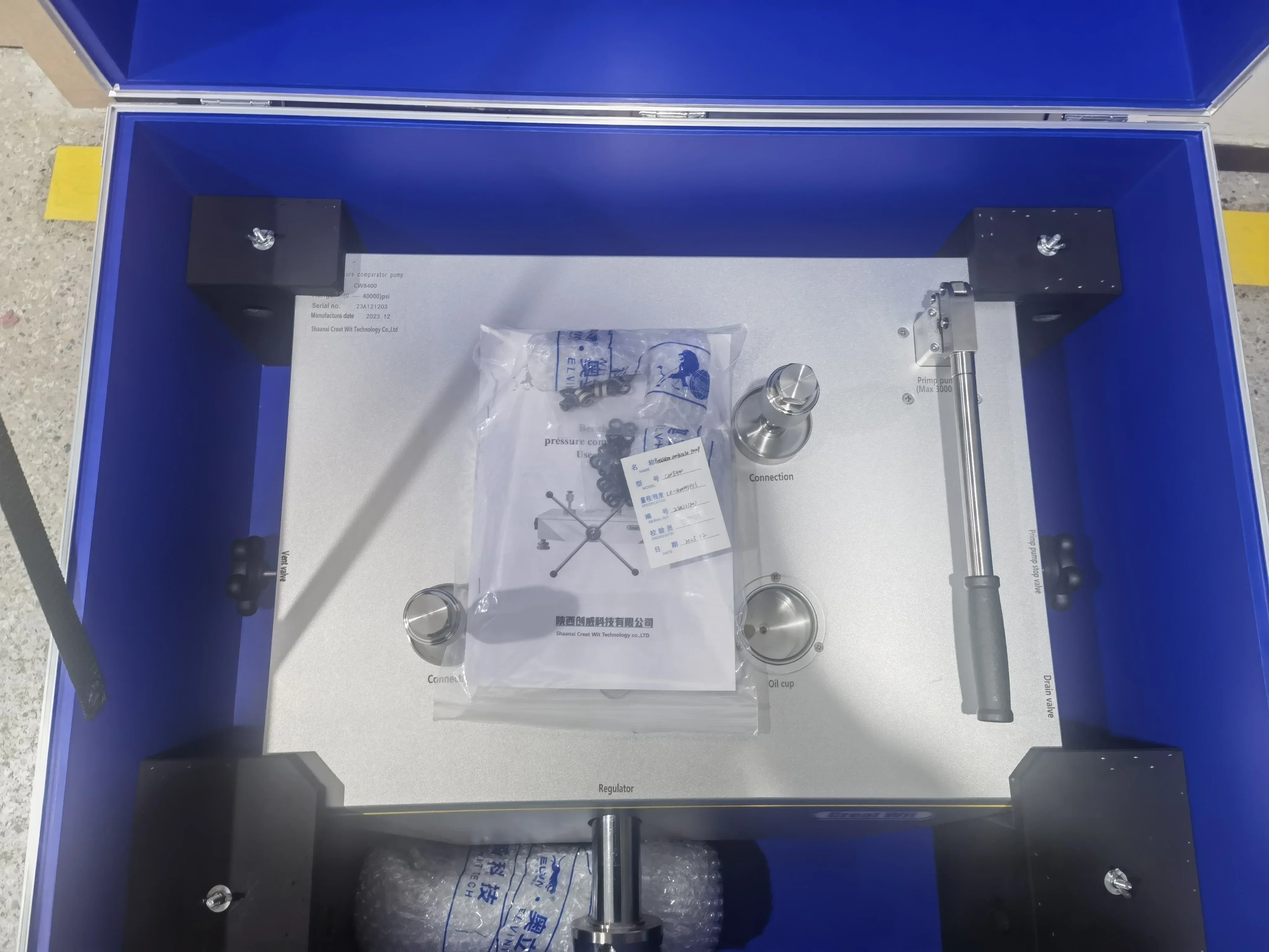 2025High pressure comparison test pump 3000bar