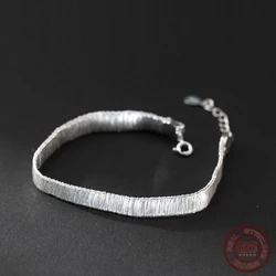 La Monada 16+2cm Simple Wide Bracelets For Women Silver 925 Special Chain Sterling 925 Silver Women's Bracelet Luxury