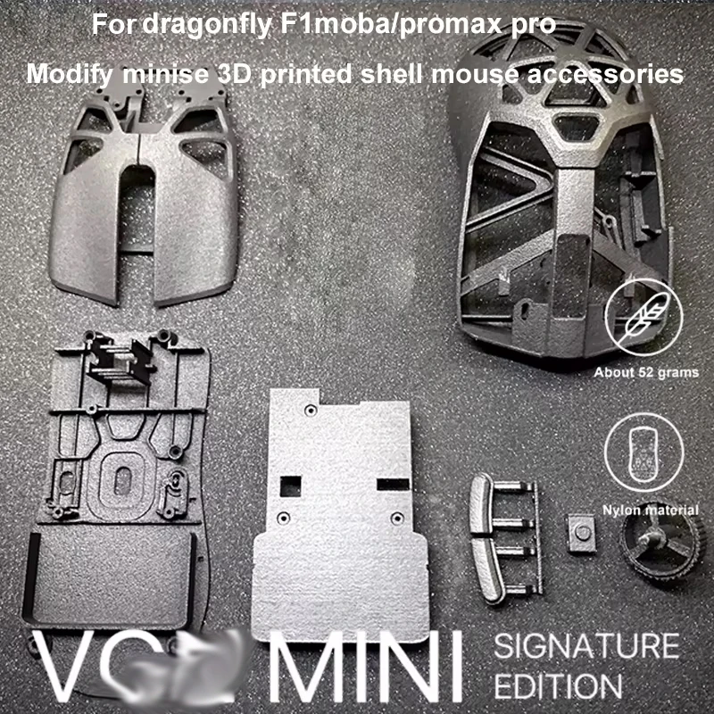 For F1 Moba/ProMax/Pro Series Wireless Mouse Modification Viper Mini SE 3D Printing Shell Repair and Replacement Accessories