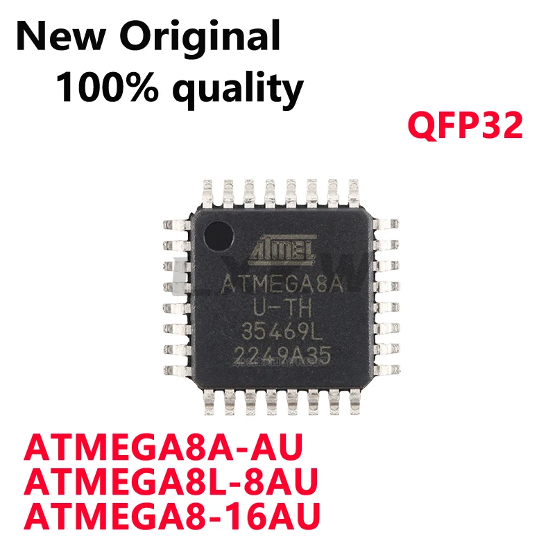 5/PCS New Original ATMEGA8A-AU ATMEGA8A AU ATMEGA8L-8AU ATMEGA8L 8AU ATMEGA8-16AU ATMEGA8 16AU QFP32 Single chip microcomputer