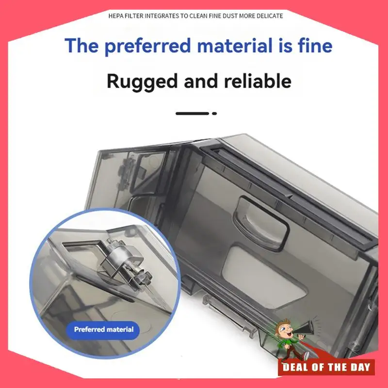 صندوق غبار التسليم لمدة 24 ساعة لـ Roborock Saros10r / G20S Ultra أجزاء المكنسة الكهربائية استبدال مزبلة