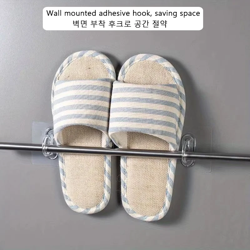 10 stücke Multifunktionale Wand-Montiert Runde Haken Kostenloser Stanzen Nahtlose Paste Lagerung Rack Küche Bad Haushalt Ring Hange – Detail 5