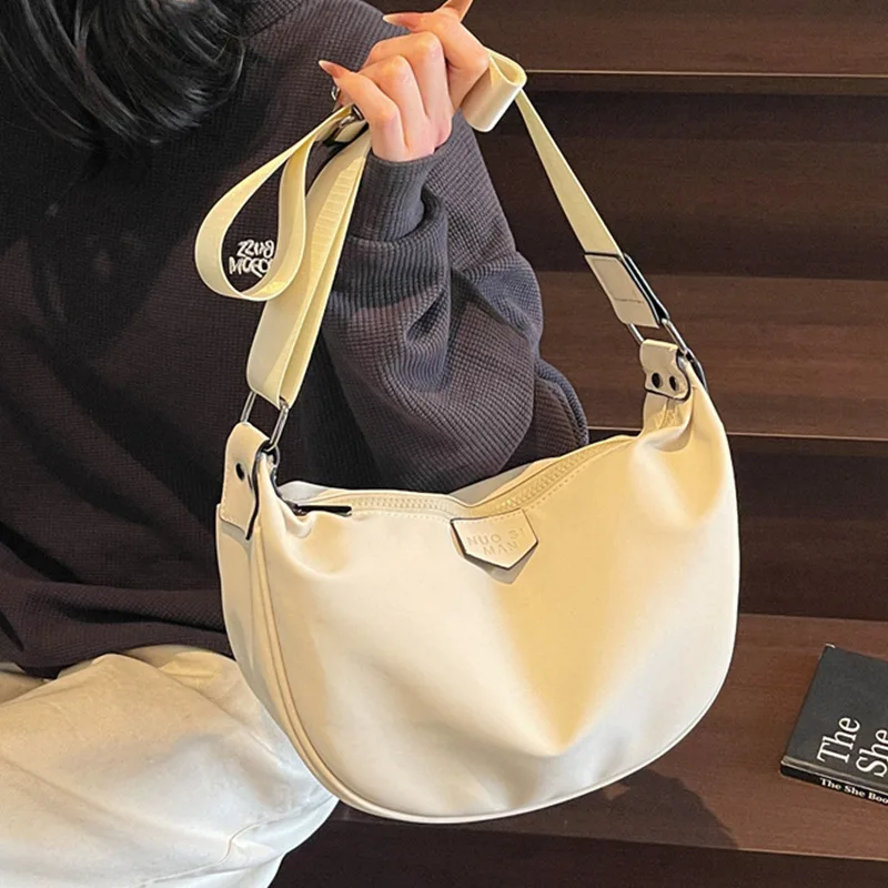 

Women's 2025 Casual Small Cloth Bag - Lightweight Versatile Dumpling Shoulder Messenger Bag for Daily Outings