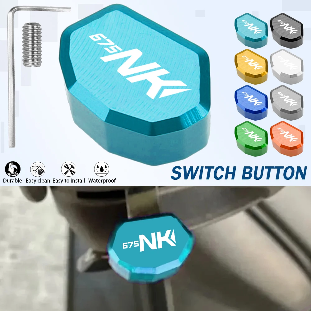 For CFMOTO CF MOTO 675NK NK675 2024 2025 2026 675 NK Switch Button Turn Signal Switch Key Cover Motorcycle Parts CNC Aluminum