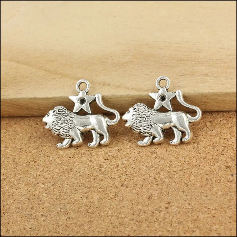 Hot Tibetan Silver Alloy Mixed Zodiac Charm Pendant for Jewelry Making Dangle Beads Accessories DIY