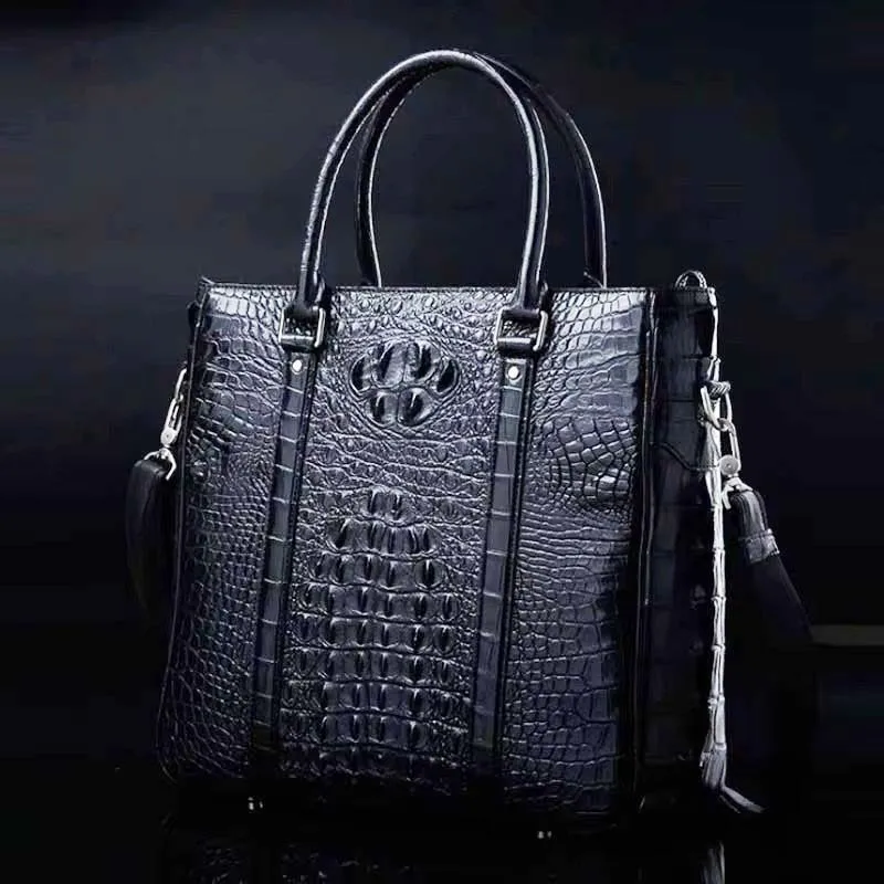 ourui  new  men crocodile bag business  Men briefcase men handbag