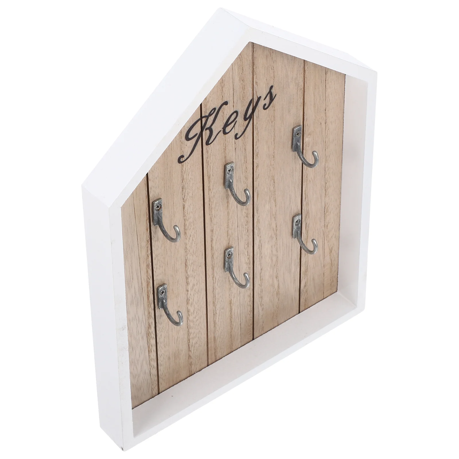 Wooden Storage Box Wall Mount Holder Decorative ganizer 1PC Home Storage Rack Key Hooks Decorative Hooks Wall Mount Key Rack