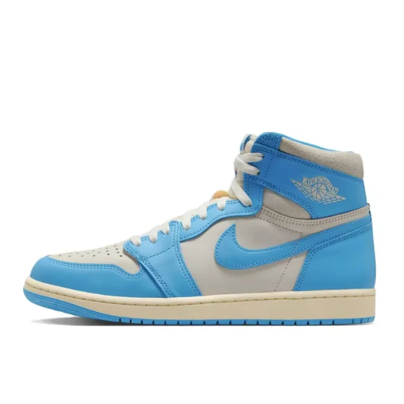 Nike Air Jordan 1 High Cushioned Lightweight Comfort Outdoor Basketball Shoes Men's DZ5485-402 Size 43