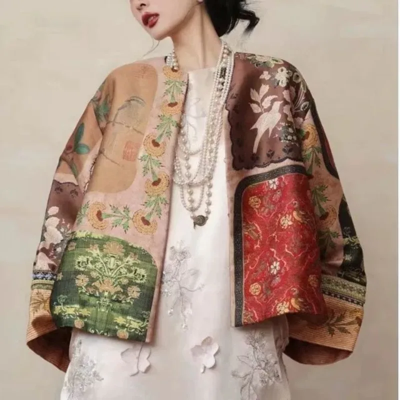 

2026 Spring and Autumn Women's New Loose High-end Design Sense Fashion National Style New Chinese Coat Women Coat