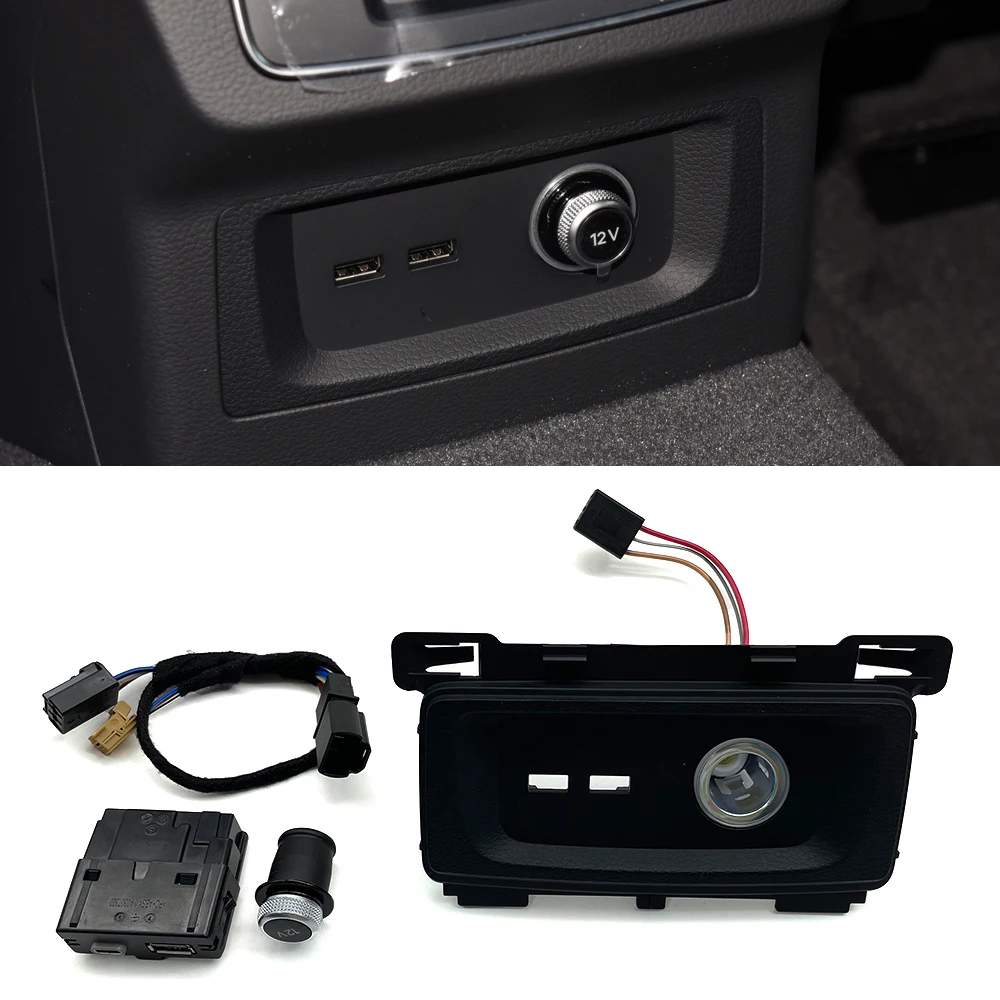 For Audi Q5 Rear Seat Cigarette Lighter With USB 80D 863 324 A 80D863324 A