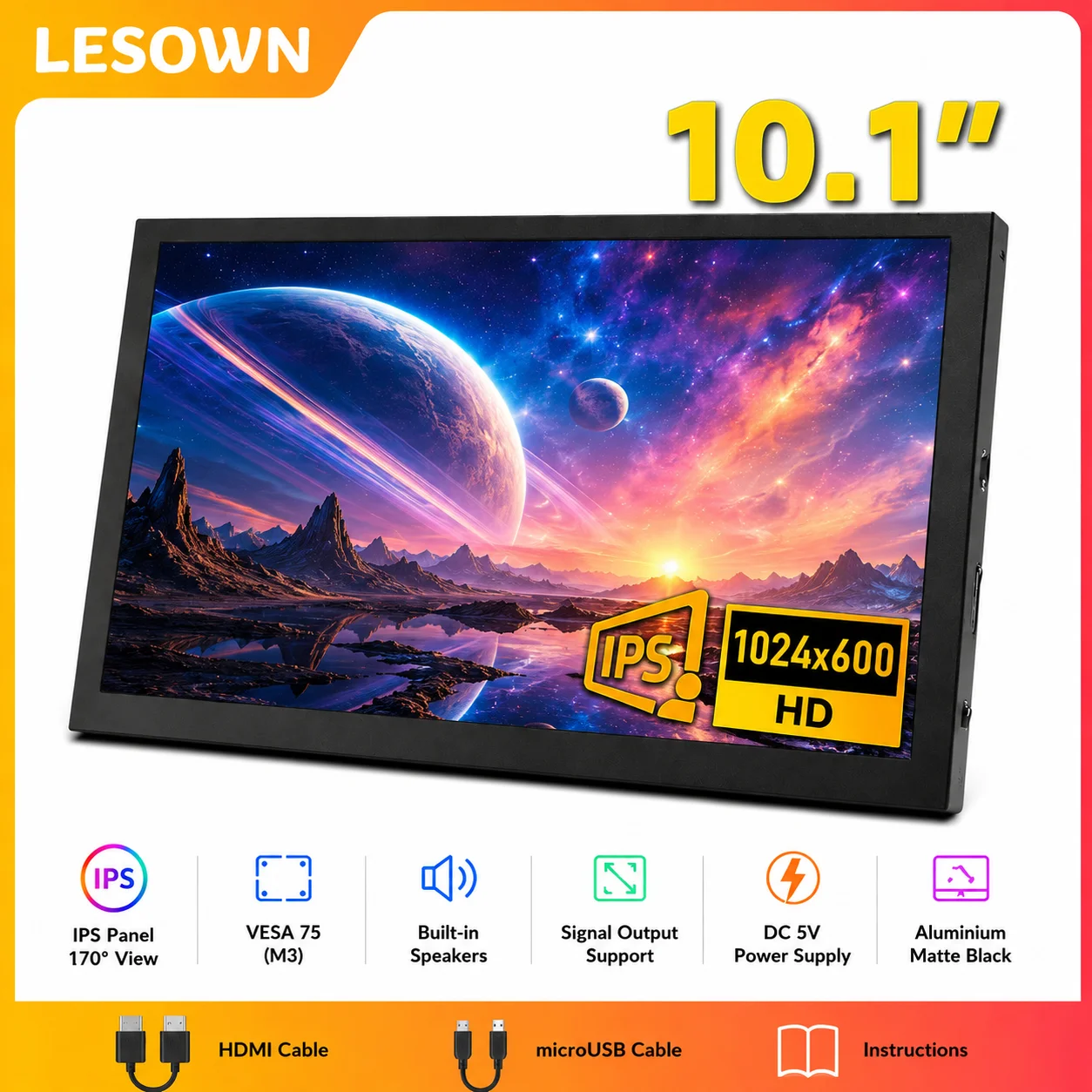 LESOWN Aluminium Black 10.1