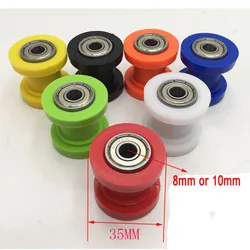 8/10mm Drive Chain Roller Pulley Wheel Slider Tensioner Wheel Guide For Enduro Motorcycle Motocross PIT Dirt Bike ATV CRF CR XR