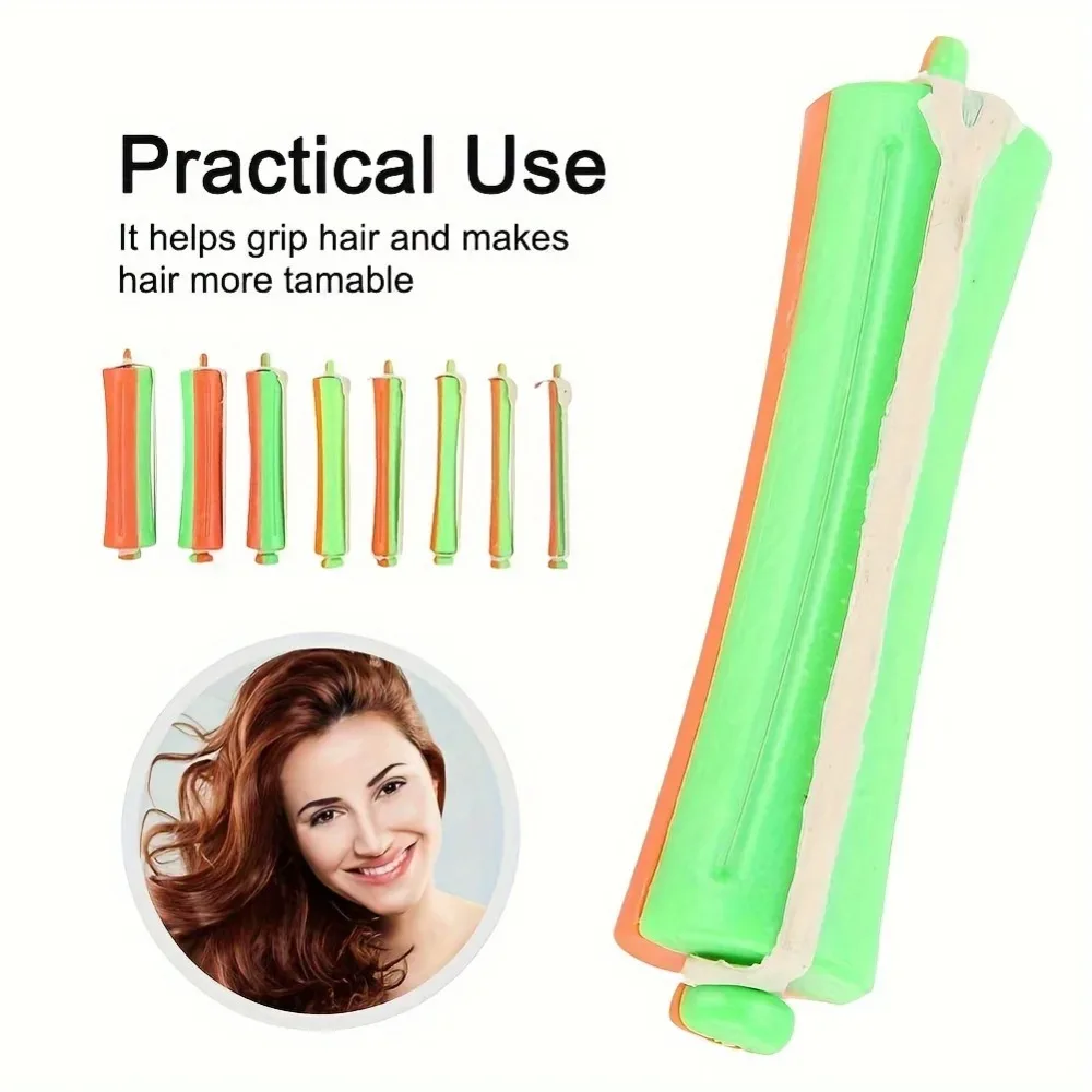 12pcs/set Plastic Hair Perm Rods Roller Long for Barber Shop or Home Use on Sale Cold Ironing Bar Hollow Wavy Curling Bar Salon