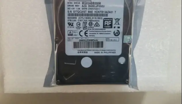 

For MQ03ABB200M 2TB 2.5 "SATA 6 Gb/s 64MB 5400RPM 15MM Laptop Hard Drive