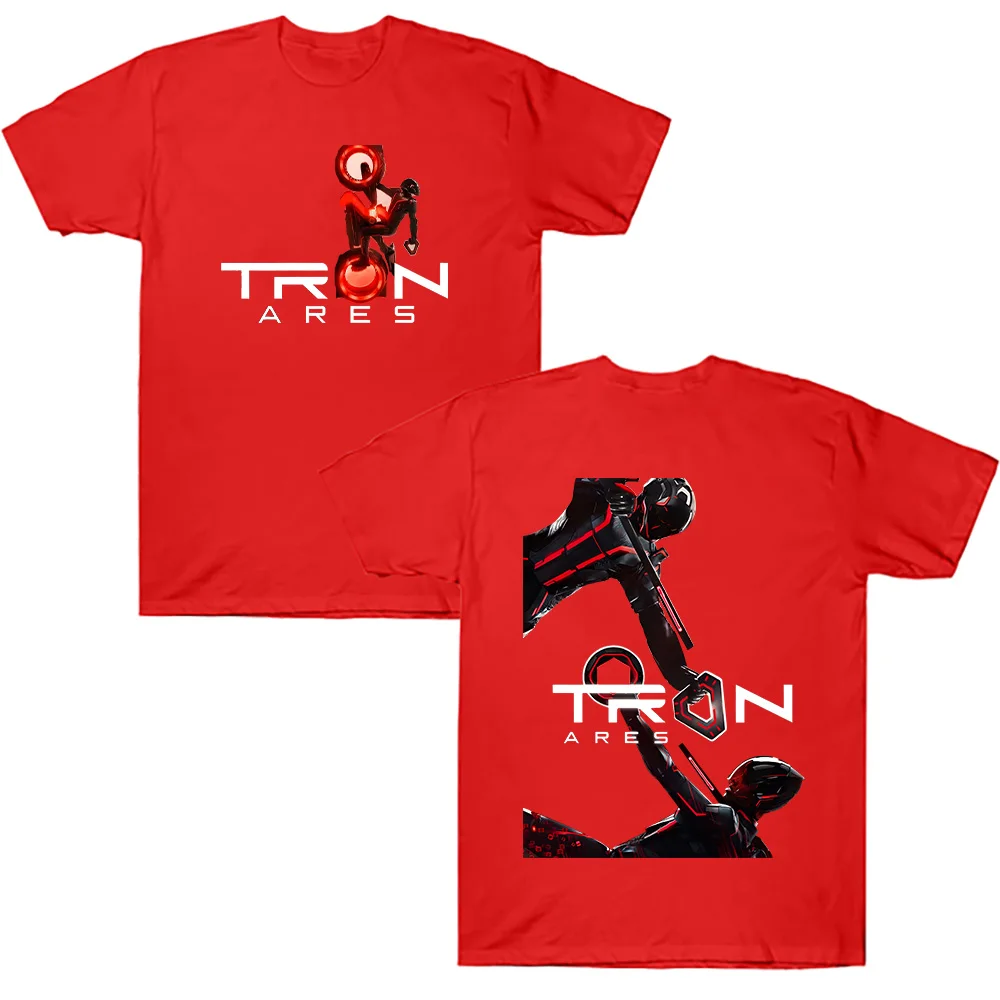 

Tron Ares Популярные фильмы Мерч Футболки Наука Наука Фильм Унисекс Хлопковая одежда Женская и мужская футболка Harajuku Y2k Топ Повседневная