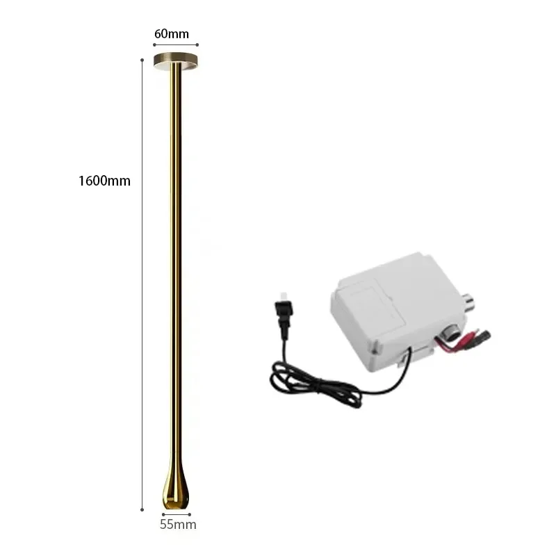 Ceiling Mounted Sensor Top Water Drop Style Bathroom Mixer Hot And Cold Ceiling Water Tap Brass Faucet