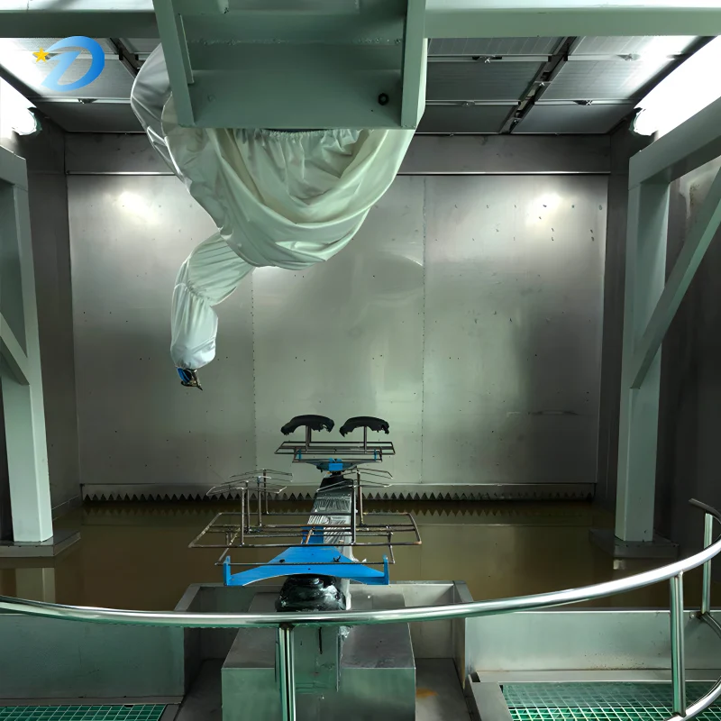 Equipo de pulverización de hardware de línea de producción de recubrimiento en polvo metálico automático eficiente con máquina de horno de curado