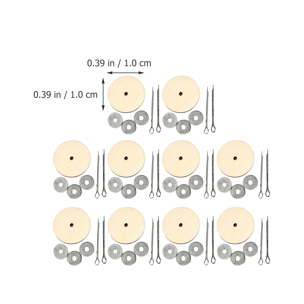 10 Sets Bear Joint Accessories DIY Animal Joints Toy Making Connector Gaskets Wood Wooden Craft