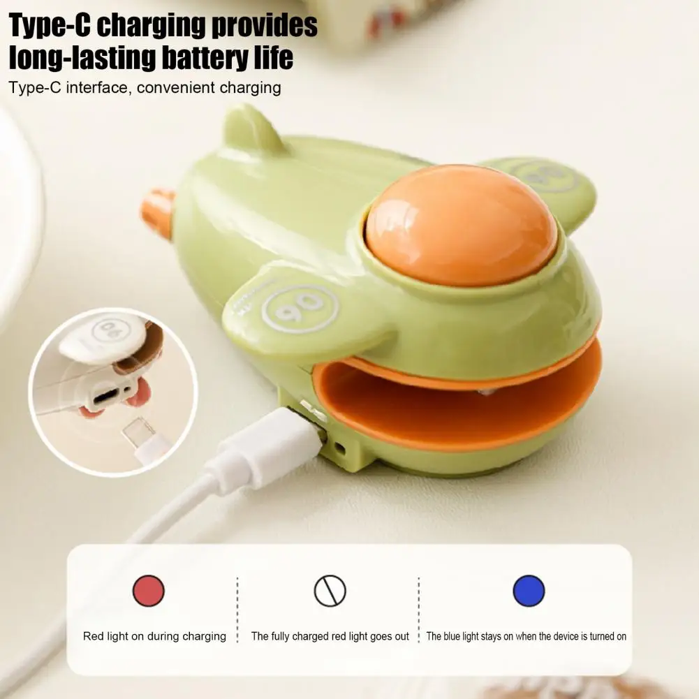 Portable Bag Sealer Mini Food Sealer Mini Magnetic Bag Sealer Airplane Shape Heat Sealing Machine Portable Type-c for Snacks