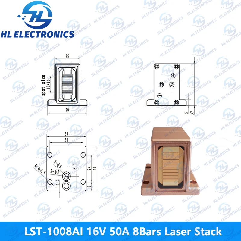 LST-1008AI 16V 50A 8Bars 400W 808nm Laser Stack لآلة إزالة الشعر #6