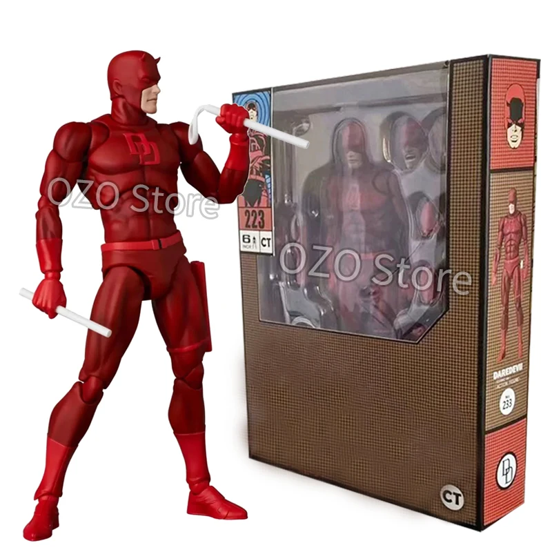 Ct Toys Daredevil Figure Mafex 223 Comic Version SHF Anime Action Figure Figurine Collection Model Kids Toys Gift 16cm