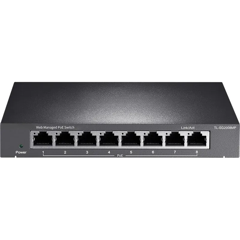 TP-LINK 8-Port Gigabit PoE Switch, 5-Port Gigabit PoE Switch with 8 10/100/1000Base-T RJ45 Ports, IEEE 802.3af/at, Max Power 67W