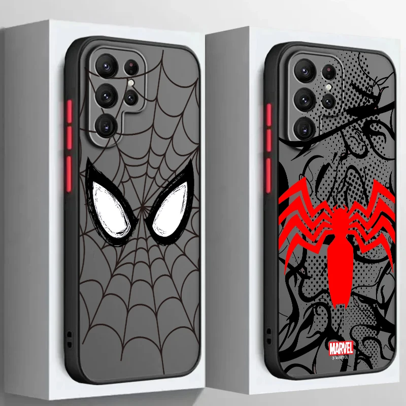 

Marvel LOGO Venom Cool Frosted Translucent For Samsung A53 A52 A33 A32 A51 A71 A21S A13 A73 A50 A22 A12 5G Cover Phone Case