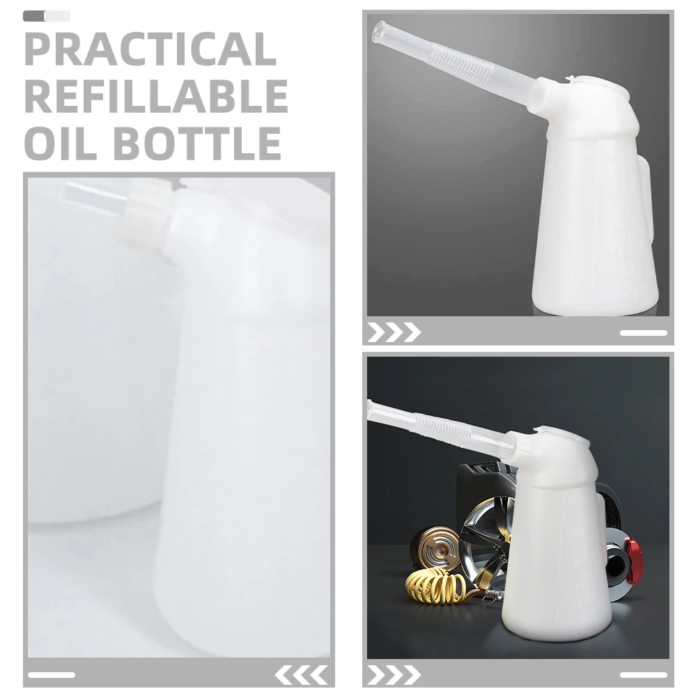 

Car Container Large Capacity Long Nozzle Durable Plastic Suitable Home Outdoor Vehicle Oiler Can Engine Oil Bottle Oil Dispenser