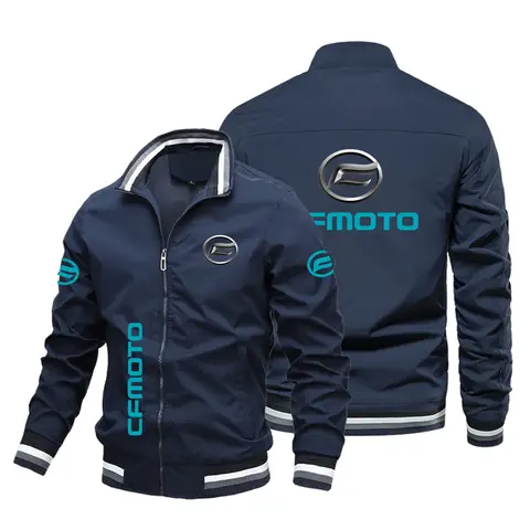 새로운 패션 남성 자켓 CFMOTO 로고 MOTO 레이싱 방풍 자켓 야외 등산 낚시 자켓 사이클링 자켓 2024