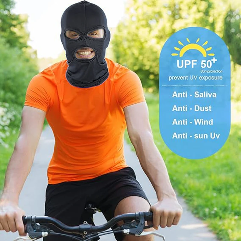 Breathable Full Face Mask Balaclava Mask Outdoor Sports Motorcycle Riding Sports UV Protection Mask image 4