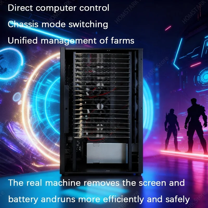 Phone‑Farm Mainboard Box with USB OTG Ethernet, 64GB RAM ROM for Multi‑Device Group‑Control Bulk‑Operation Equipment Accessory